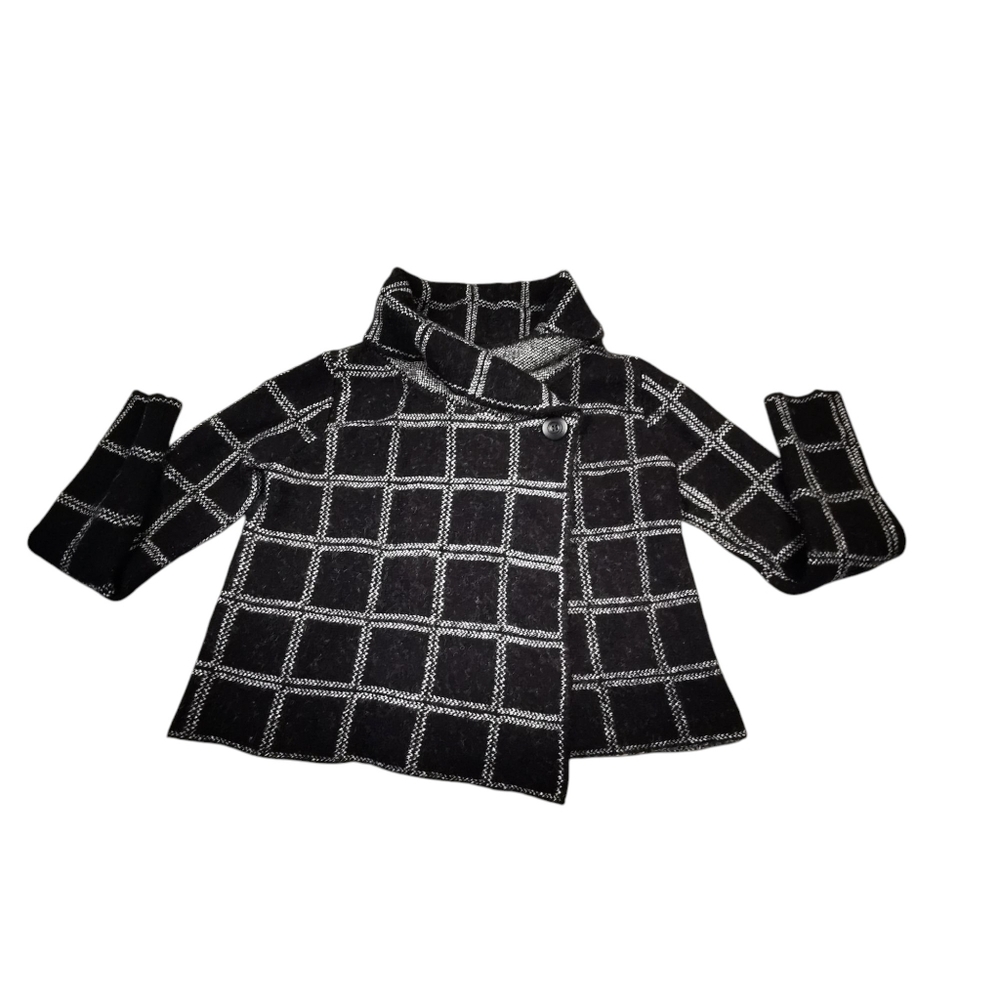 Black and White Checkered Sweater